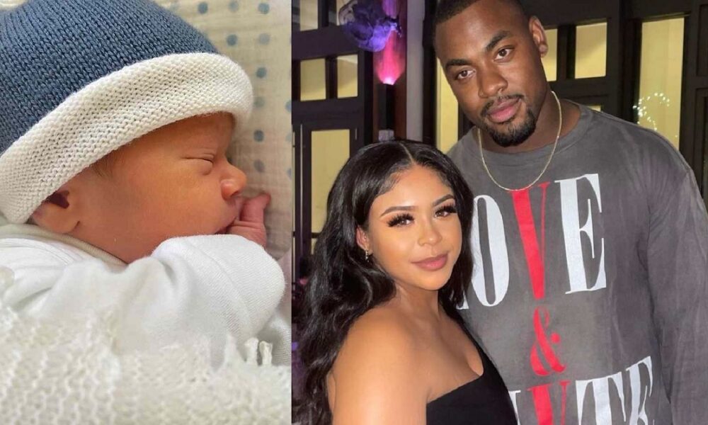 KC Defensive Tackle, Chris Jones celebrates the arrival of a bouncing baby Boy with his girlfriend.. is going to be a super bowl child, says Jones