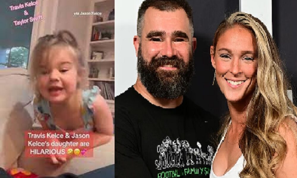 Jason Kelce 4 - year Old Daughter "Wyatt" Expression melt heart when she saw Taylor Swift at the Grammys, receiving award.. "Mom I want to be like her" Says 4 year old Girl