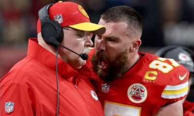 WATCH: Travis kelce Shouted at Coach Andy Ried in annoyance, Pushed him -