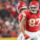 Huge shout out to Travis Kelce, who made history tonight after the Chiefs 19-17 win over the Chargers by becoming the fastest tight end in NFL history to reach 12,000 yards...