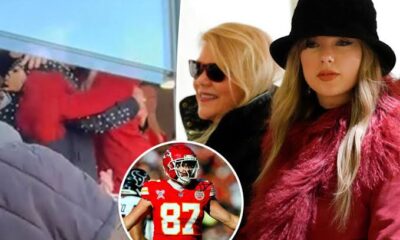 Breaking : Two weeks after she wrapped up the Eras Tour, Taylor Swift celebrated her boyfriend Travis Kelce’s NFL win by sharing an adorable group hug with her mom Andrea Swift and Travis’ mom Donna Kelce...