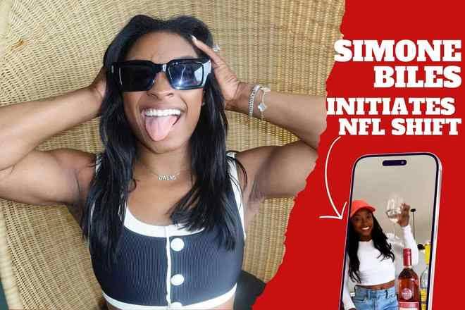 Simone Biles celebrated Christmas in a hotel room, breaking a family tradition, thanks to the NFL...