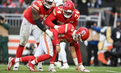 Patrick Mahomes day to day after suffering ankle injury vs. Browns; 'It's not broken,' Chiefs HC confirms...