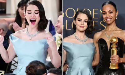 Zoe Saldana wins her FIRST Golden Globe for 'Emilia Perez'; co-star Selena Gomez wins hearts for EPIC reaction...