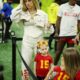 Brittany Mahomes wears all-white corset look and $85K diamond necklace to Super Bowl 2025...