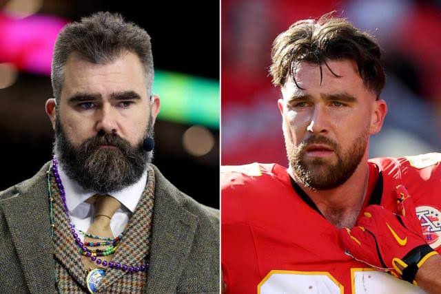 Jason Kelce Laments His Thinning Hair and Says He 'Can’t Believe'his Brother Travis Has Not 'Started Balding' Yet...