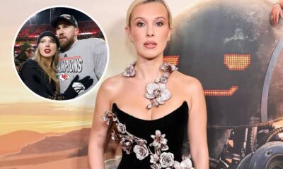 Millie Bobby Brown's mention of Taylor Swift and Travis Kelce in a new video has gone viral online...