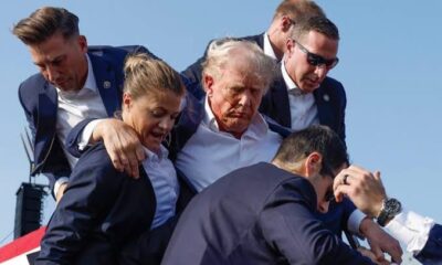 U.S President Donald Trump Has Been Struck In The Face And Rushed To The Hospital After…