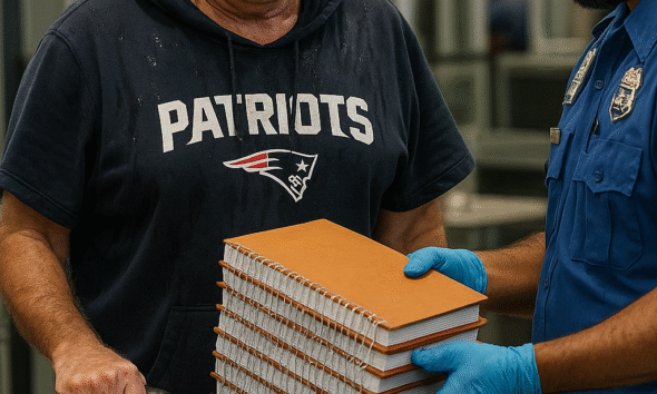 Bill Belichick Spotted Sweating Profusely at Airport After TSA Finds "Too Many Unauthorised Playbooks" in Luggage