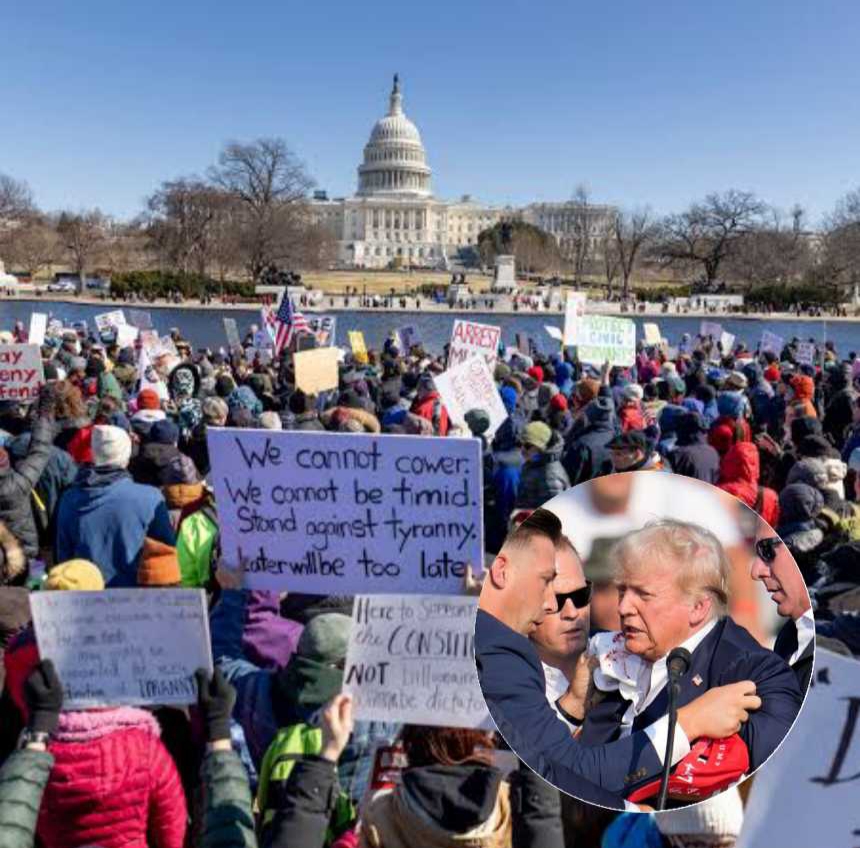 BREAKING: Chaos in D.C. as President Trump is struck in the face and rushed to the hospital. The clash erupted just hours after he seized control of the police and deployed troops, sparking massive street protests and violent confrontations in the capital.