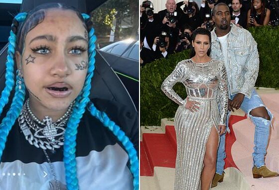 Kim Kardashian Slammed After Daughter North West, 12, Debuts Dramatic New Look With Face Tattoos and Piercings — 'Why is Her Mother Allowing This?'