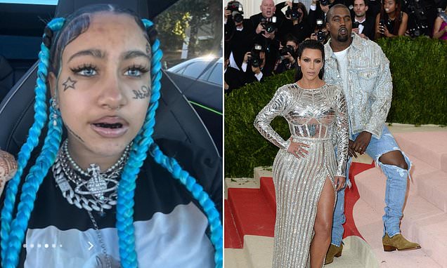 Kim Kardashian Slammed After Daughter North West, 12, Debuts Dramatic New Look With Face Tattoos and Piercings — 'Why is Her Mother Allowing This?'