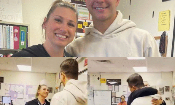 HEARTWARMING TEAR-JERKING NFL Superstar Brock Purdy's $1,000 Classroom Cash Surprise! Slips Into Former Teacher's Lesson Like Sneaky Student Dodging Hall Monitors—Dressed in Casual 49ers Hoodie & Jeans Far From Polished Super Bowl Glory—Knocks Softly While She's Teaching F. Scott Fitzgerald's The Great Gatsby, Freezes Her in Shock with Widened Eyes & Gasping Breath, Triggers Jog for Bear Hug Rivaling On-Field Celebration as She Cries "Oh My God Brock What Are You Doing Here?!"—Grinning Ear-to-Ear with Boyish Charm He Pulls Her Close & Says "I Just Had to See You Ms. Chambra—You Shaped Me So Much & I'm Gifting You $1,000 Cash as Small Token of Endless Appreciation for Everything You Did Back in the Days That Changed My Life Forever!"...Shocks Her Mid-Gatsby with Life-Changing Words That'll Melt Your Heart FOREVER!