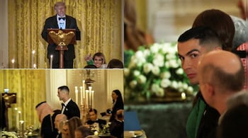 JUST IN: Ronaldo Personally Toasts Saudi Crown Prince at Lavish Dinner While Trump SHOCKINGLY Reveals Barron Is a Die-Hard Ronaldo Fanboy — But Then Drops the Real Bombshell: Saudi Arabia Is About to Pour $1 TRILLION Into America Because “Only I Could Make This Happen” — And Whispers Are Swirling That Trump Is Quietly Pushing to Hand Over America’s Top-Secret Riyadh… Even Though Saudi Is Cozier With China Than Ever Before — Sparking Total Panic in the Pentagon! PLUS: Insiders Claim the Grand Canyon Itself Is Now on the Table for a Saudi Mega-Resort Takeover — You Won’t Believe What Trump Said Behind Closed Doors… “I Can’t Believe This Is Actually Happening — Full Jaw-Dropping Details Inside!”