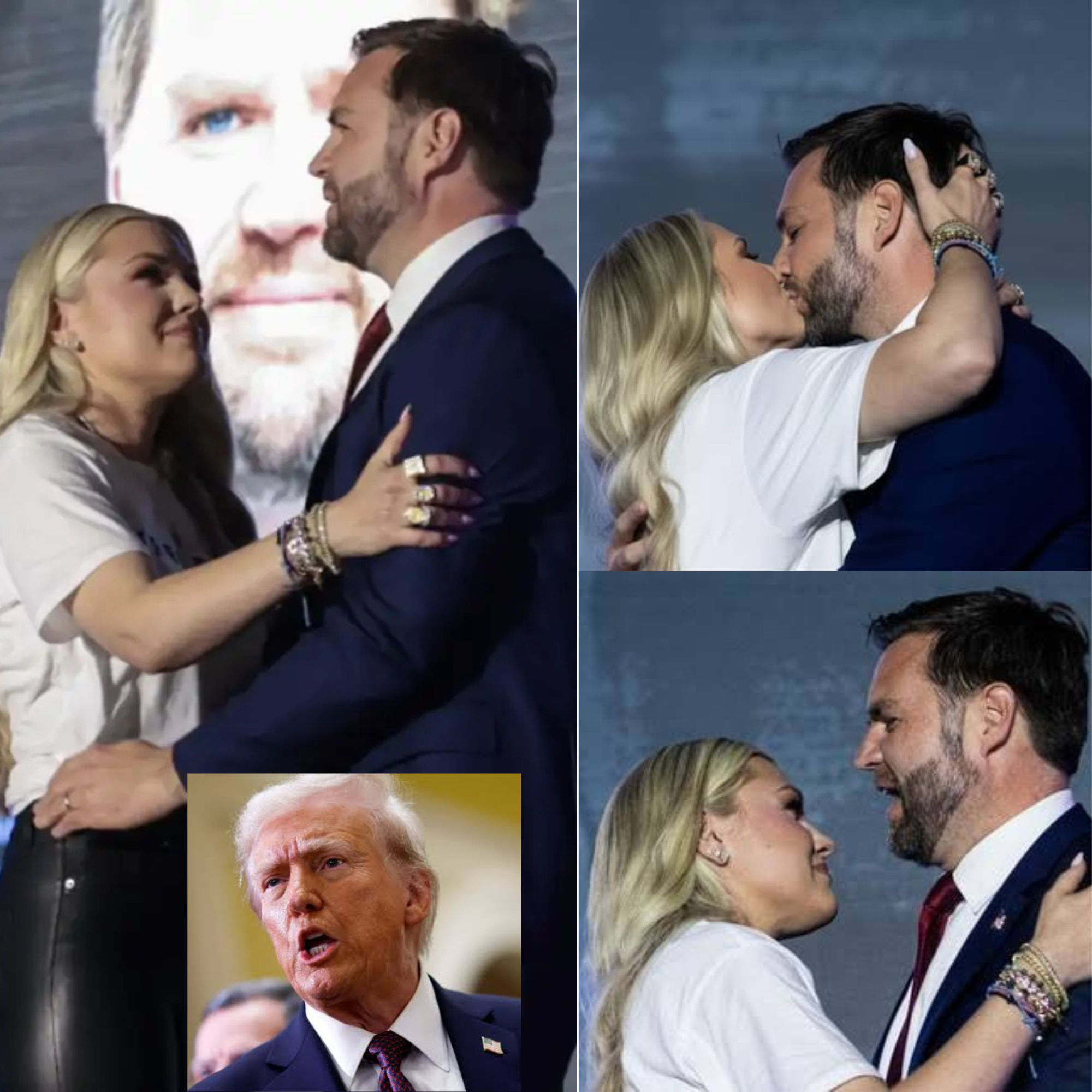 SECRET WHITE HOUSE VOWS EXPOSED: JD Vance And Erika Kirk’s ‘Hair-Pulling’ Hug Was a Covert Engagement Ritual—Usha Flees to Hindu Temple as Trump Demands Paternity Test!"