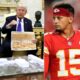 BREAKING: Patrick Mahomes shocked a full charity hall with a sharp, unexpected message aimed at Donald Trump—just hours after the Kansas City Chiefs lost in the playoffs. Speaking for the victims of the Bondi Beach attack, Mahomes had everyone’s attention. “While families are choosing between food and medicine,” he said, “he’s busy picking chandeliers.” The words hit hard. Then came the line that froze the crowd: “If you can’t see a doctor, don’t worry—he’ll save you a dance in his ballroom.” Calm but firm, Mahomes continued: “America doesn’t need another ballroom. We need a backbone.” The room rose to its feet, cheering for nearly a minute. Videos went viral, with fans calling him “the people’s voice—strong, steady, impossible to ignore.” As Mahomes stepped away, he paused and looked back, ready to say more. Silence fell. Whispers spread. Everyone leaned in, waiting. The tension was electric, as if something big was about to happen.